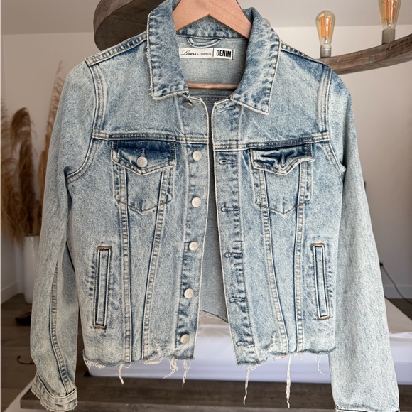 REVOLVE Jackets & Blazers - NWT Light Blue Denim Jean Jacket